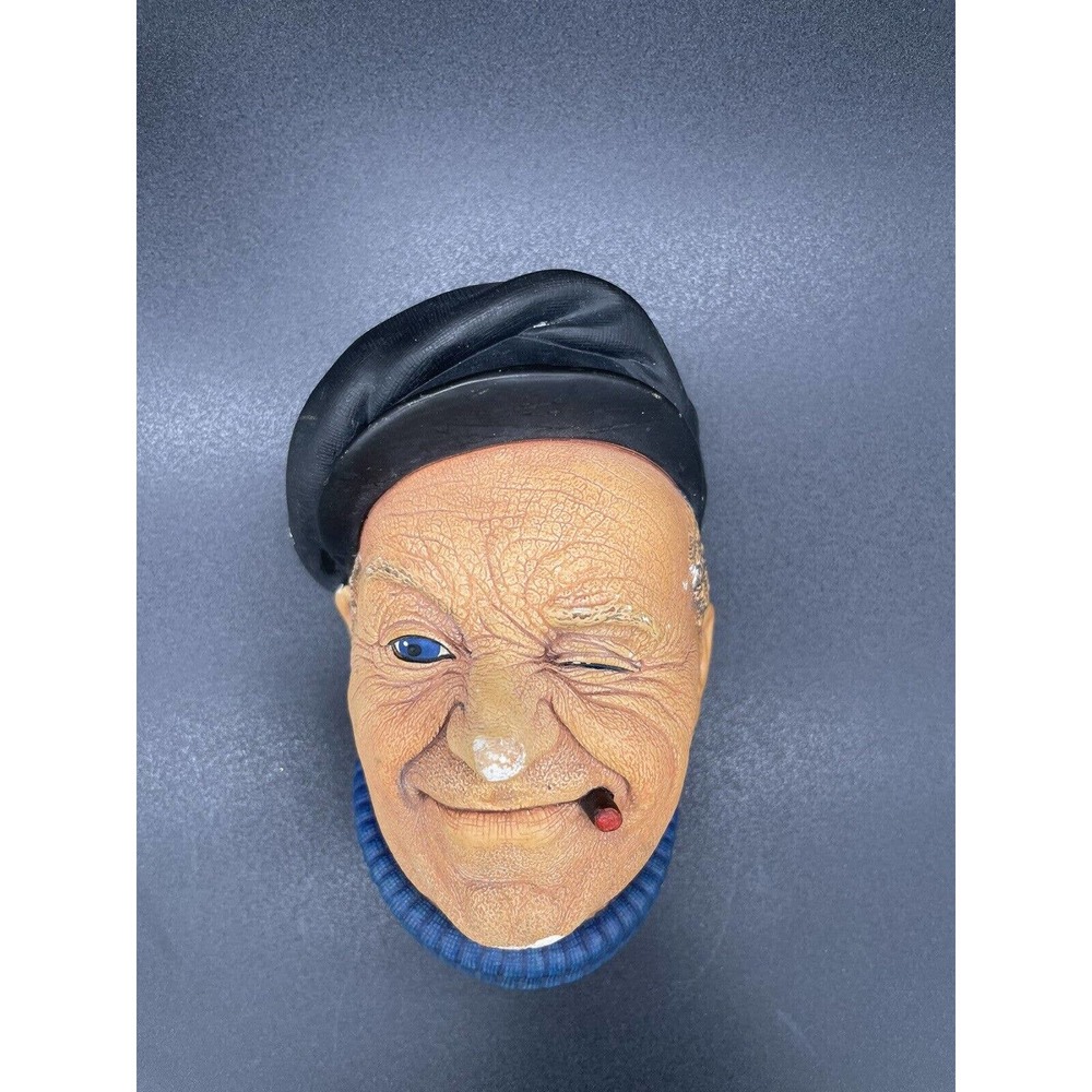 BOSSONS CHALKWARE HEAD: BOATMAN (1967) #45 CONGLETON, ENGLAND OLD SALT VINTAGE